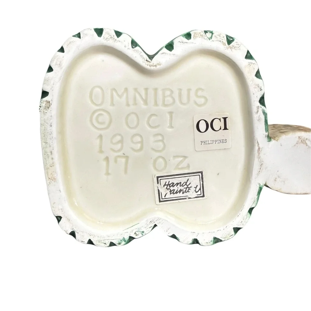 Omnibus OCI 1993 Golfer Dog Ceramic Teapot Hand Painted 17 oz Vintage